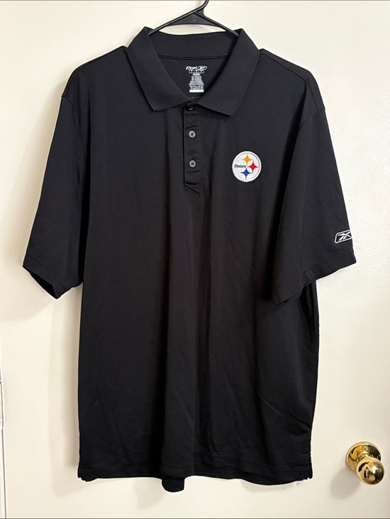 Reebok Other - Reebok Black Men's Short-Sleeve Polo with Team Logo